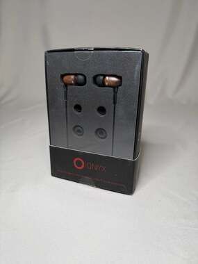 Onyx Elo Premium Genuine Wood In-Ear Headphones (wood/black)